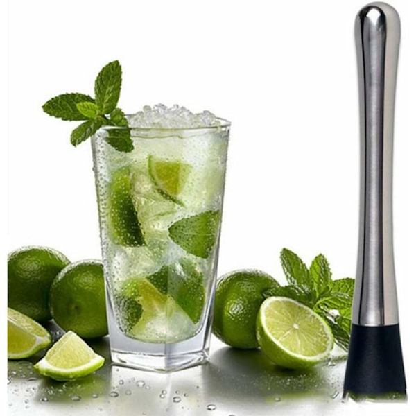 Mixer Stick Vin Stick Mixer Tool Rustfrit Stål Muddler 21cm St