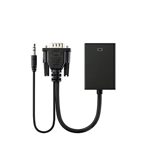 VGA Han till HDMI Hona Konverteringsadapterkabel Utdata 1080P HD+A