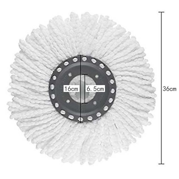 3-pak Premium Erstatningsmopphoder for 360° Roterende Rund Mopp