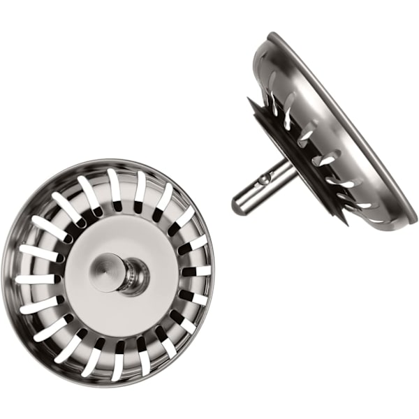 Keittiöallassiivilä 79mm, 2 kpl Keittiöallas Tulppa 2 Viemäripyydystäjän kanssa