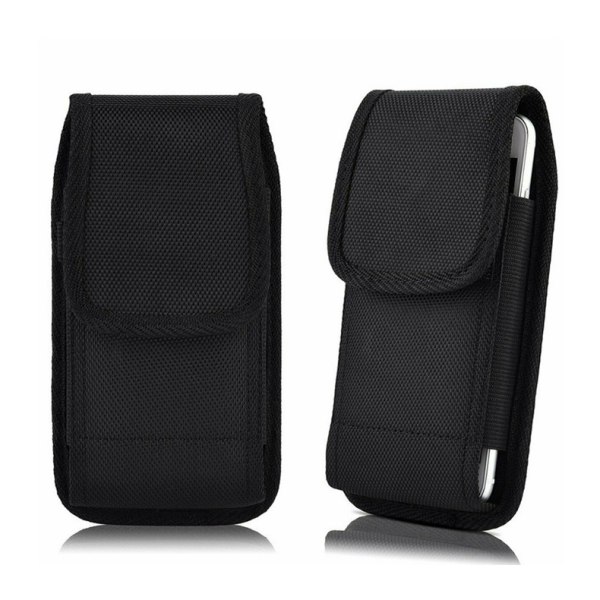 Mobiltelefonväska bältesväska (svart 2-pack, lämplig för 5.0-5.5 Inc.