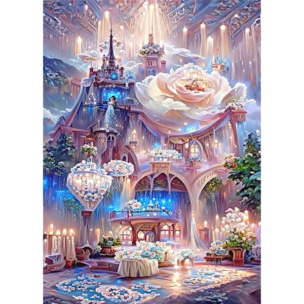 30x40cm aikuisten lasten 5D DIY set - Rose Castle,