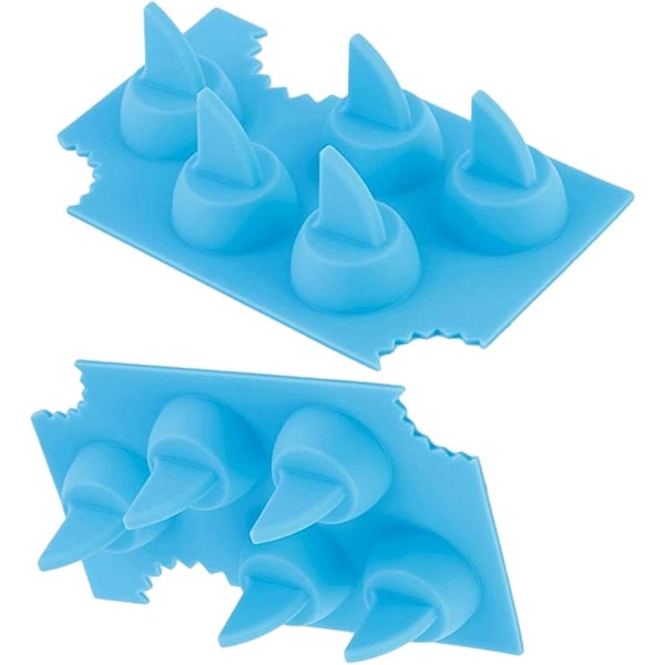 2 Pak Novelty Silikon DIY Form Shark Fin Chokolade Gele Mould Form Isbitbakke Værktøj Fryser Maker