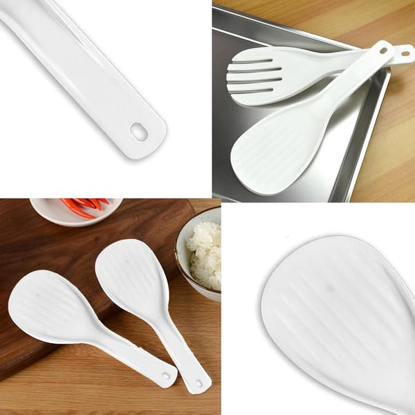 2 stk. Plast Risøse Sleiv Non-Stick Risspatel