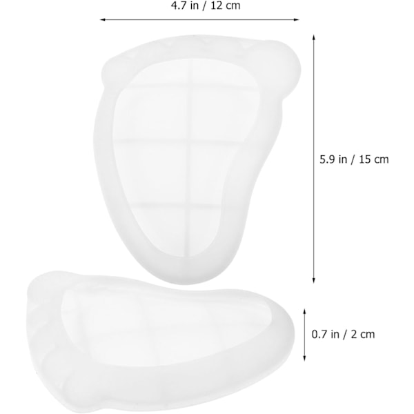 Epoksyharpiks Silikon Askebegerform - Hvit, Rektangulær, Silikonmateriale, Formkonstruksjon
