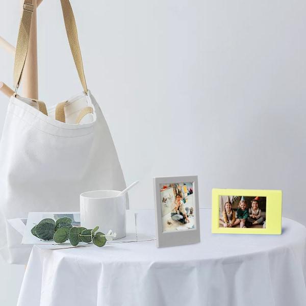 Mini 3,5 tommers fotorammer for Fujifilm Instax Mini 12/11/99/90/9/8/7+/EVO Fargerik Polaroid 2,15x3,5 tommer Ramme Lommebokstørrelse Foto Skrivebord D