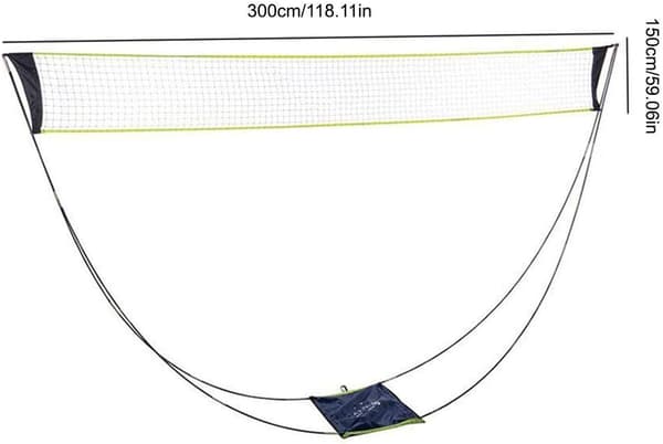 Badmintonnet til Have Badminton Sæt med Net til Have, Bærbar