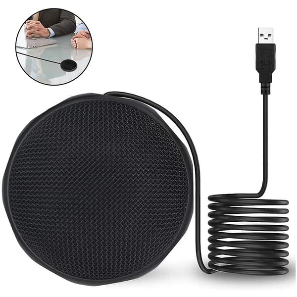 USB-mikrofon för dator, allriktningsmikrofon, Plug & Play