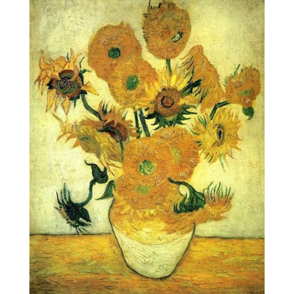 30x40cm 5D diamond painting för barn - Van Gogh Sunflowers,Di