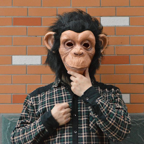 Chimpansemaske, fuldt ansigt