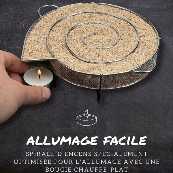 Spiral Kallsmoker (Rund) - Spiralrökare - Rökgenerator - För