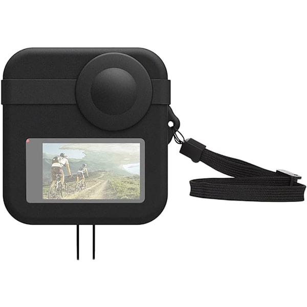 Flycoo Silikonfodral för GoPro Max Mjukt Fodral med Objektivskydd