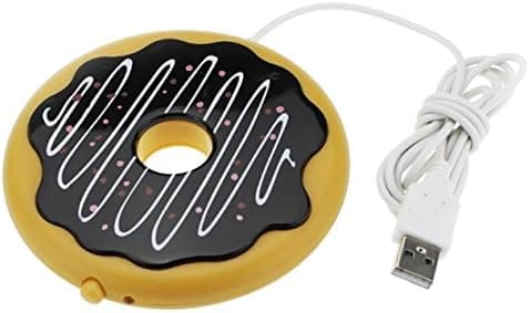 Varmebrikker, USB-donutformet koppematte for kaffe og te, drikkevarmer