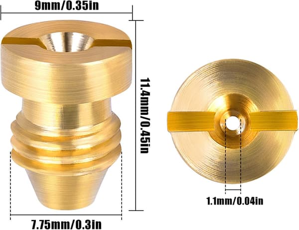 4 stk. Orifice Cannon Dysespidser, 1,1 mm Orifice til Skumdyse