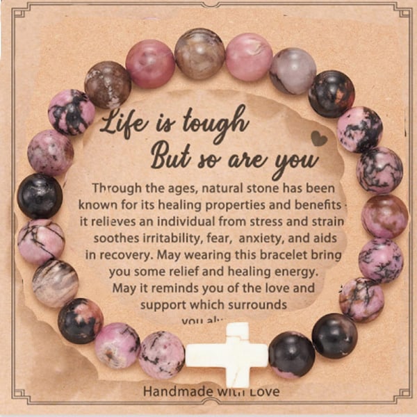 Inspirational Bracelets for Women Natural Stone Healing Relaxation Chakra Bracelet Gifts for Birthday Christmas Mothers