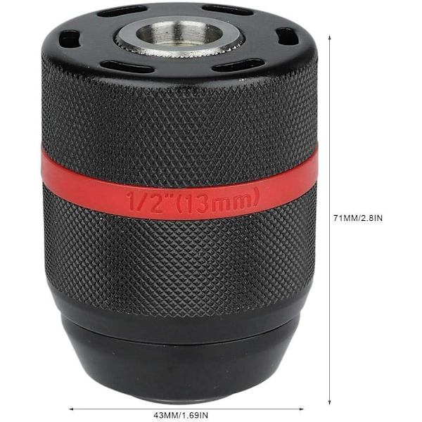 Borchuck 2~13mm Nøkkeløs Elektrisk Drill Hånddrill Chuck 1/2-20