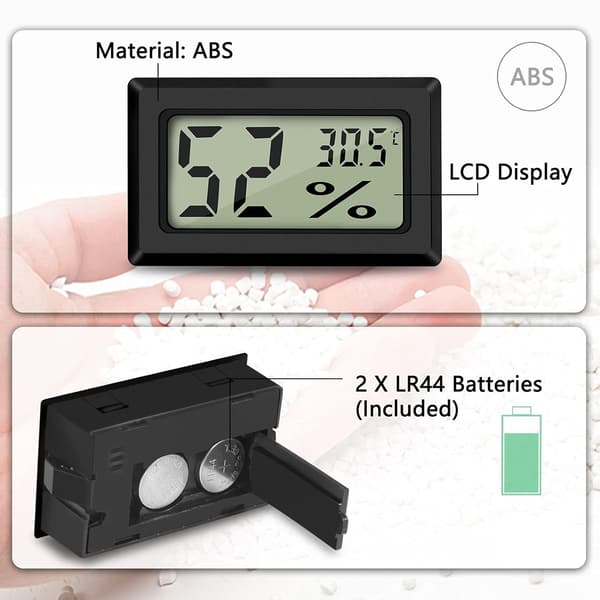 3 stk Mini Digital LCD Termometer Hygrometer Temperatur Fuktighet