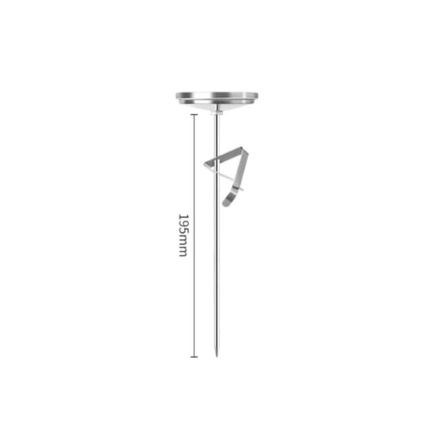 Frituretermometer, Rustfrit Stål, Sølv, 19,5 CM Sonde