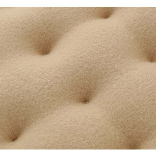 (Beige) 1 stk. Sød efterligning af kiks rektangulær pude