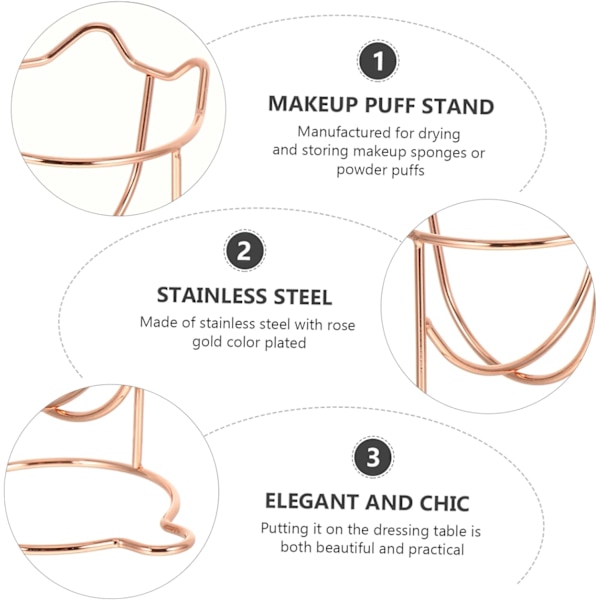 2 st Skönhetsäggställ Makeupförvaring Äggpuffbricka Makeupsvamp