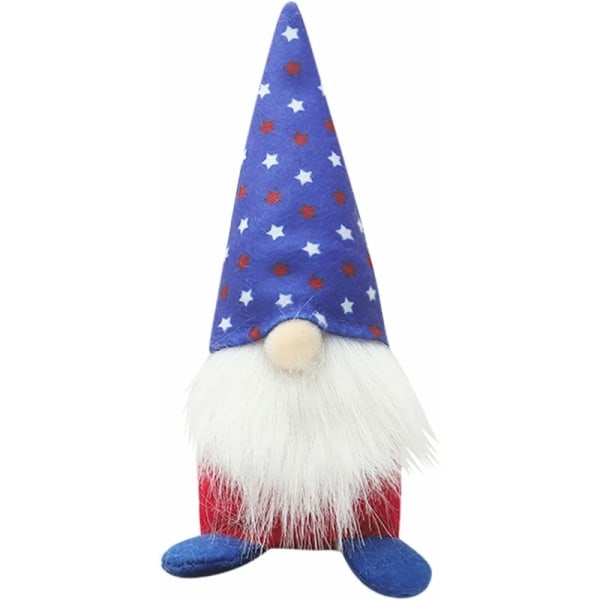Rudolph Independence Day Ansiktslös Dekorativ Dock Patriotisk Oberoende