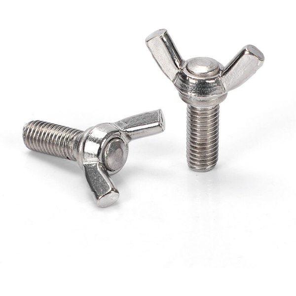 25 stk. Vingeskrue M6 X25mm med metrisk bolt 304 rustfritt
