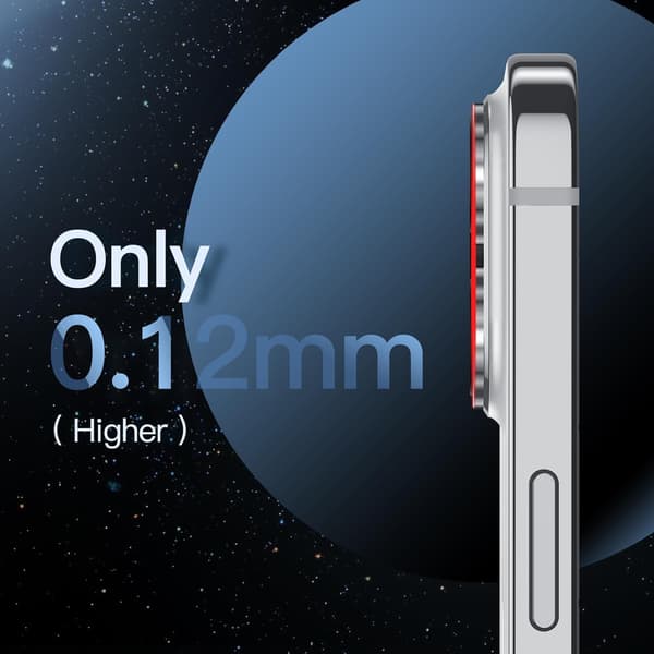 1-pack (Silver) Kameralinskydd för iPhone 14 Pro 6.1 tum
