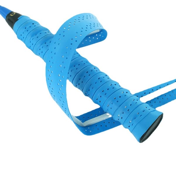 Overgrip for tennis- og badmintonracketer - Antiskli, perforerte, superabsorberende grep - Perforert styretape: Pustende og absorberende