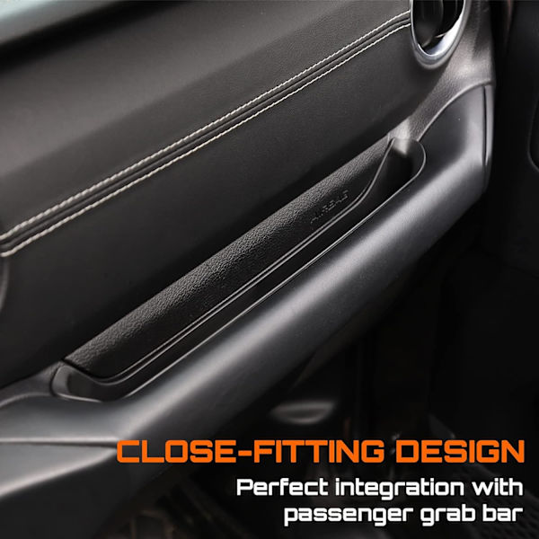 Oppbevaringsbrett for passasjer 2 deler, 2018-2023 Jeep Wrangler