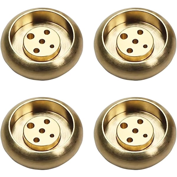 4 stk. (5 hull) Røkelsespinneholder, Metall Sandeltre Spolebase, Avtakbart Messing Røkelsesbrennerstativ for Røkelsespinner Hjem Innendørs Utendørs Bruk Hold