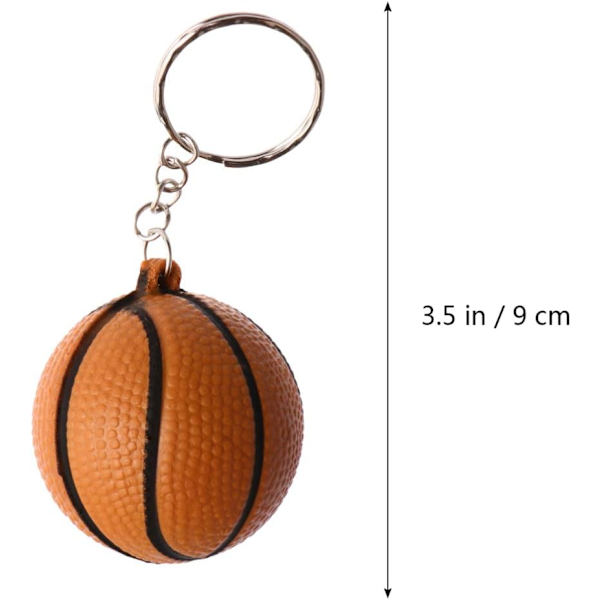 9 stk Basketball Nøkkelring Ball Nøkkelring for Skolefestpose Gave