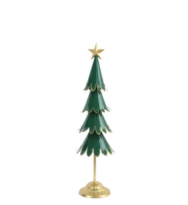 Metalljulgran Santa Lila 23x18x88cm 1st