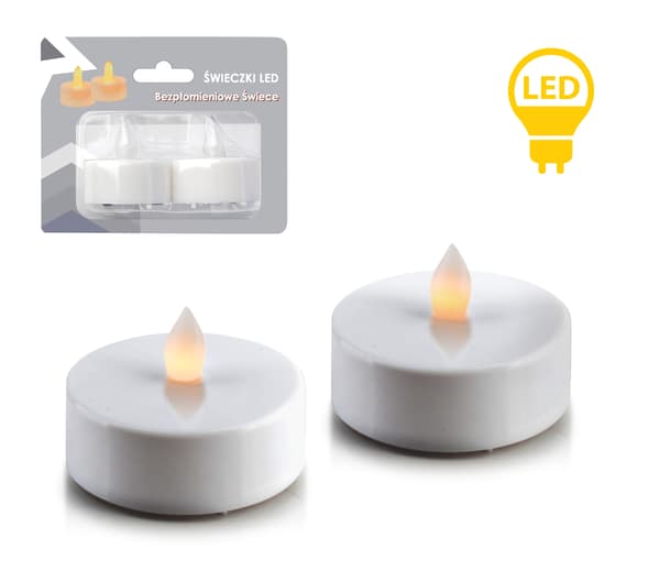 IDALIA Komplet 2 LED Tea Light - Säker och eleganta ljuslösning