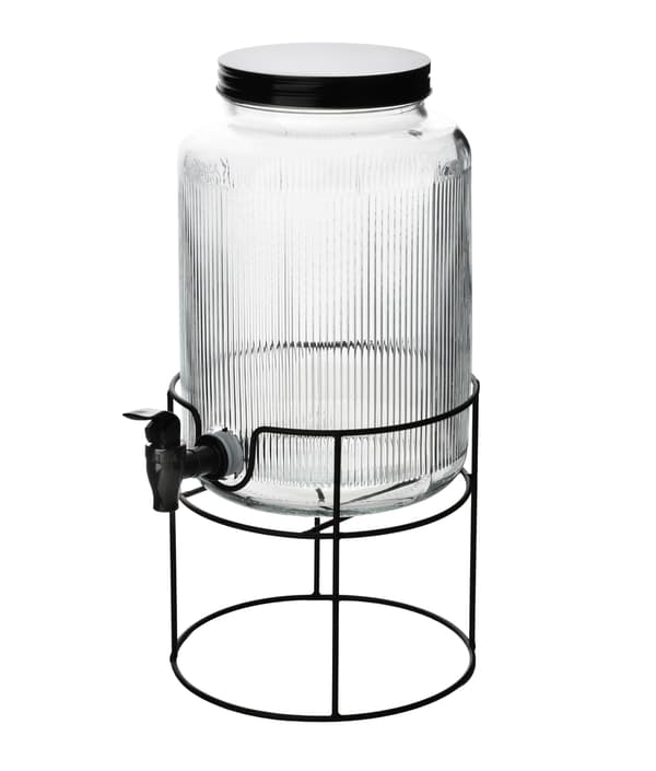 Glasburk med kran glas 5,2L transparent 4-pack