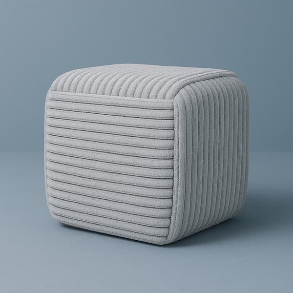 Puf WIKI 43x43x38 cm - Modern Grå Sittmöbel för Ditt Hem
