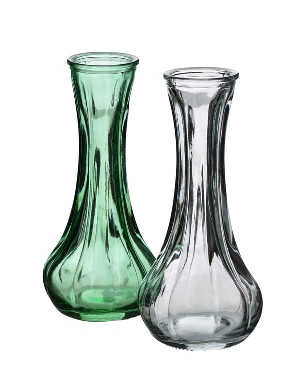 Glasvas SERENITE grön 4x16,5 cm