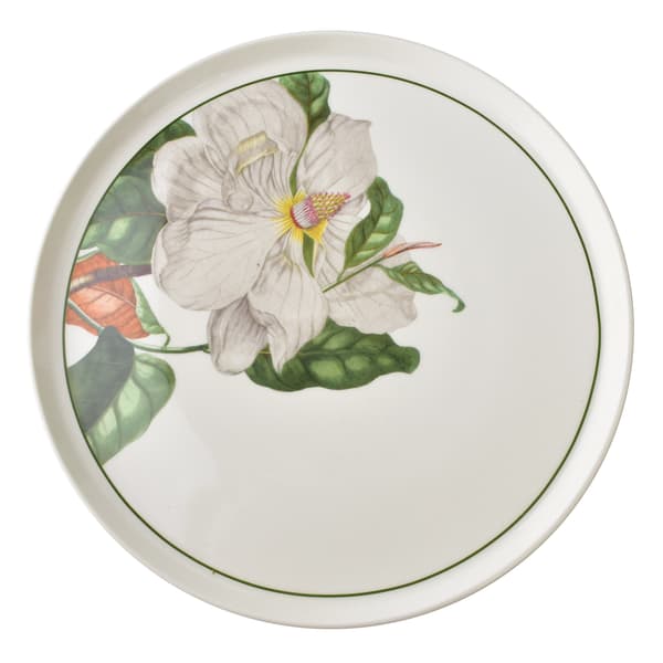LEA TREE 18-delars middagssats med magnoliadesign, porslin