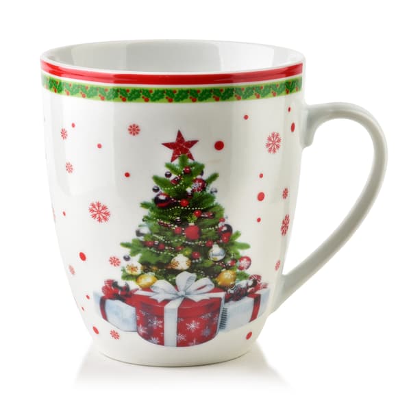 Porslinsmugg AFFEKDESIGN SANTA LILA 9x12x10cm vit 1st