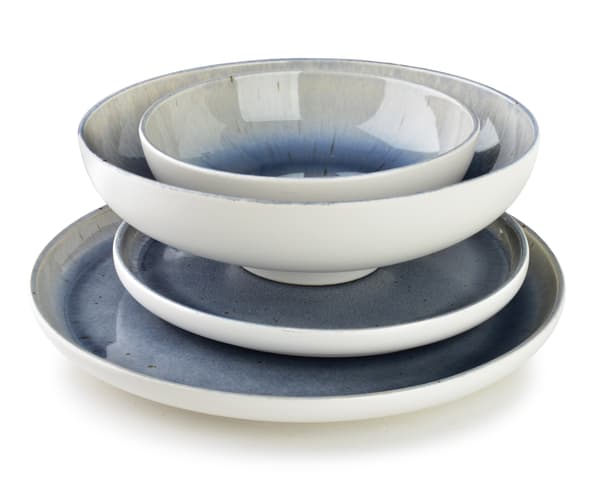 BASIC NATURE Middagstallrik 26,5x26,5 cm - Blå Keramik