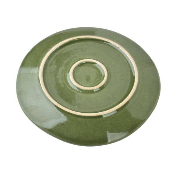 Desserttallrik keramik BASIC NATURE 22,5cm grön 1st