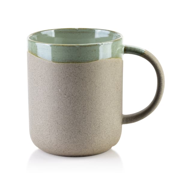 Mugg porslin BASIC NATURE 300ml 12,5x8,5x10,5cm ljusgrön 1st