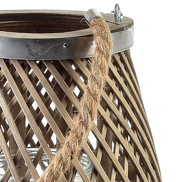 LUCIE GREY Lantern 23x48 cm - Elegant Wicker Decoration for Home