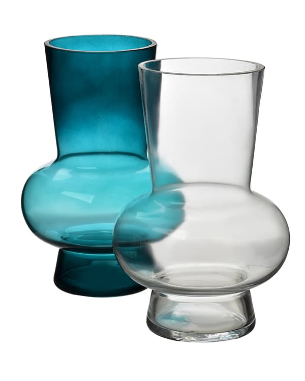 Vas SERENITE i grönt glas 10x15x23 cm