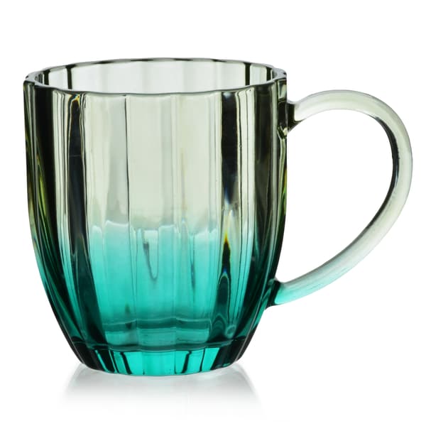 Glasmugg i glas VINI 9x13x10 cm Grön 350 ml