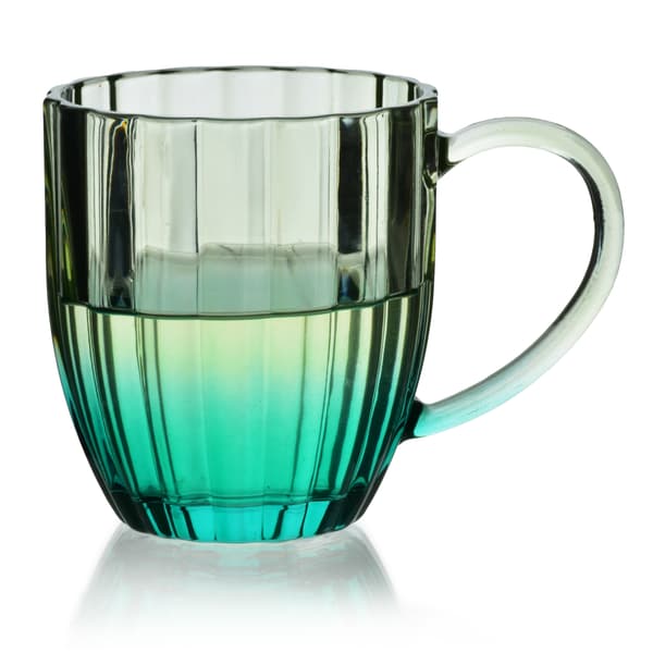 Glasmugg i glas VINI 9x13x10 cm Grön 350 ml
