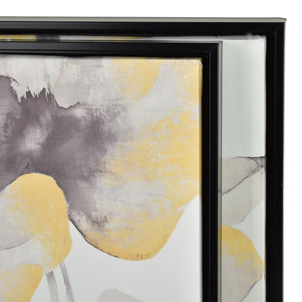 Väggtavlor plast INGA INGA 40x40 cm svart/guld 2-pack