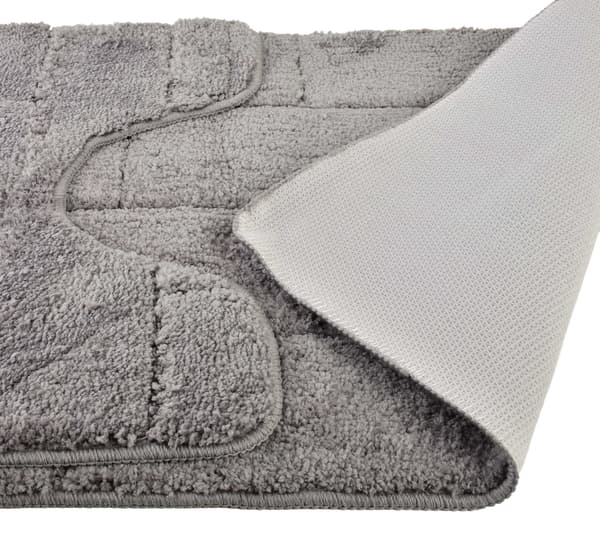 ZAC Badrumsmattor Set 2 Delar 50x37cm 50x80cm Grå Polyester
