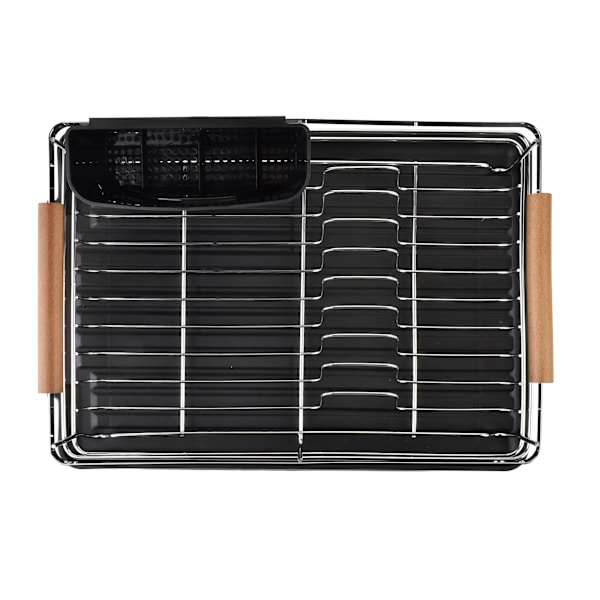 BASIC KITCHEN Diskställ i krom, 44x31,8 cm med plastbotten