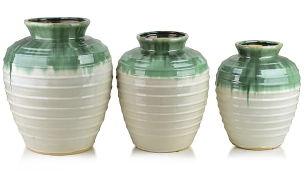 Vas Keramik EVRO EVRO 29x29x35 cm Grön 1 st