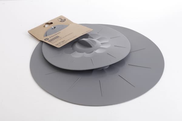 Silikonlock MODERN KITCHEN 2-pack grå silikon Ø20 cm och Ø30 cm